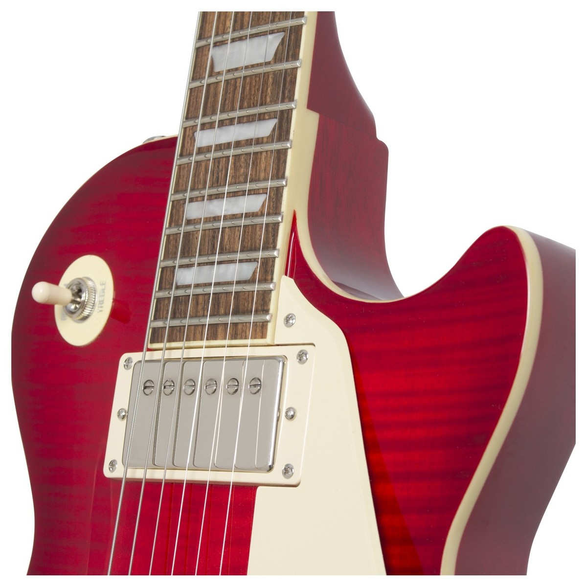 Epiphone Les Paul Standard Plus Top Pro Hh Ht Pf - Blood Orange - Enkel gesneden elektrische gitaar - Variation 2