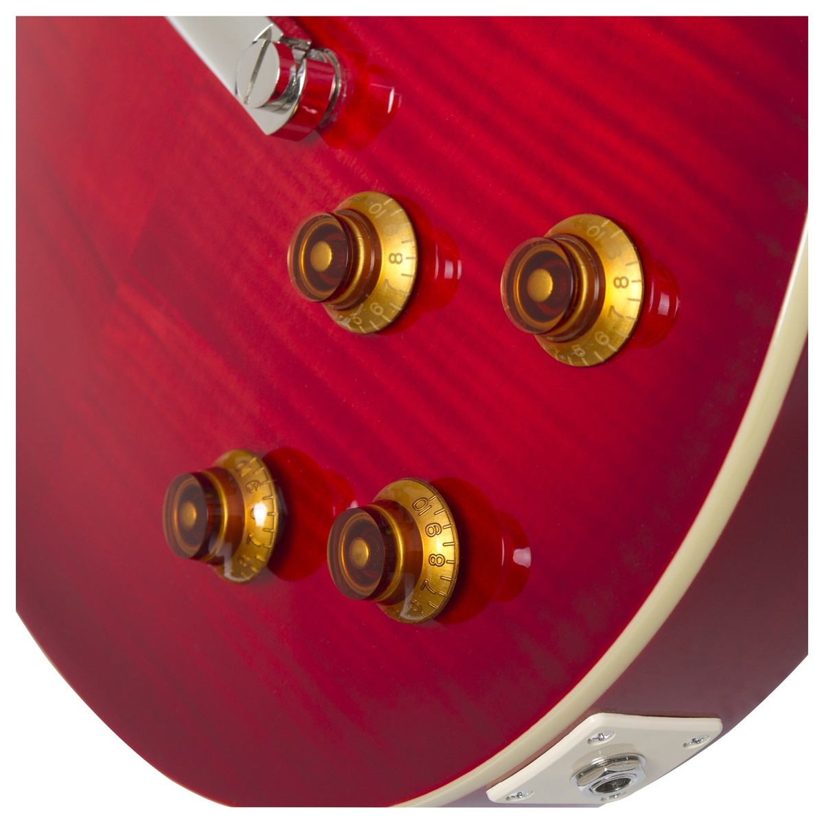 Epiphone Les Paul Standard Plus Top Pro Hh Ht Pf - Blood Orange - Enkel gesneden elektrische gitaar - Variation 4