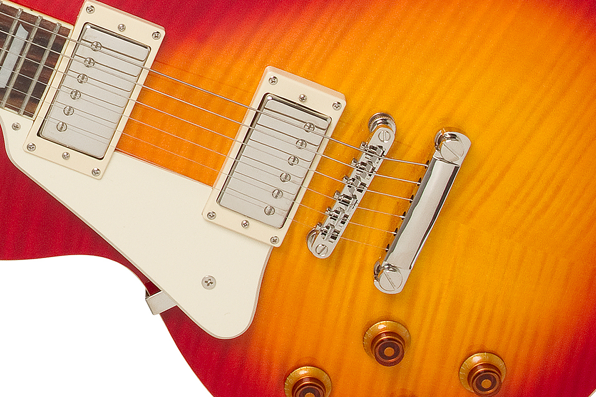 Epiphone Les Paul Standard Plus Top Pro Lh Gaucher Ch - Heritage Cherry Sunburst - Linkshandige elektrische gitaar - Variation 3
