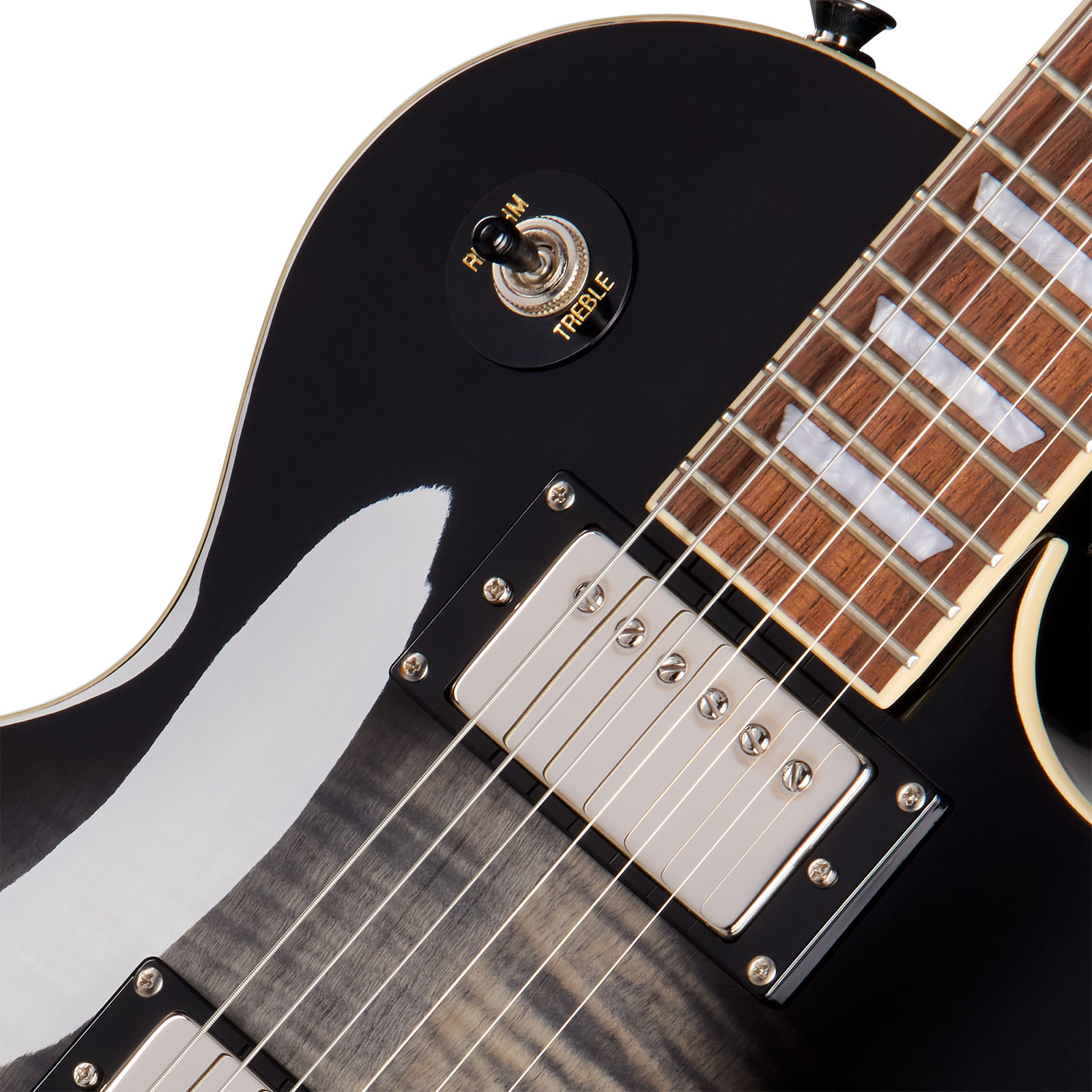 Epiphone Les Paul Tribute Plus Ibg 2h Ht Rw - Ebony Burst - Single cut gitaar - Variation 2