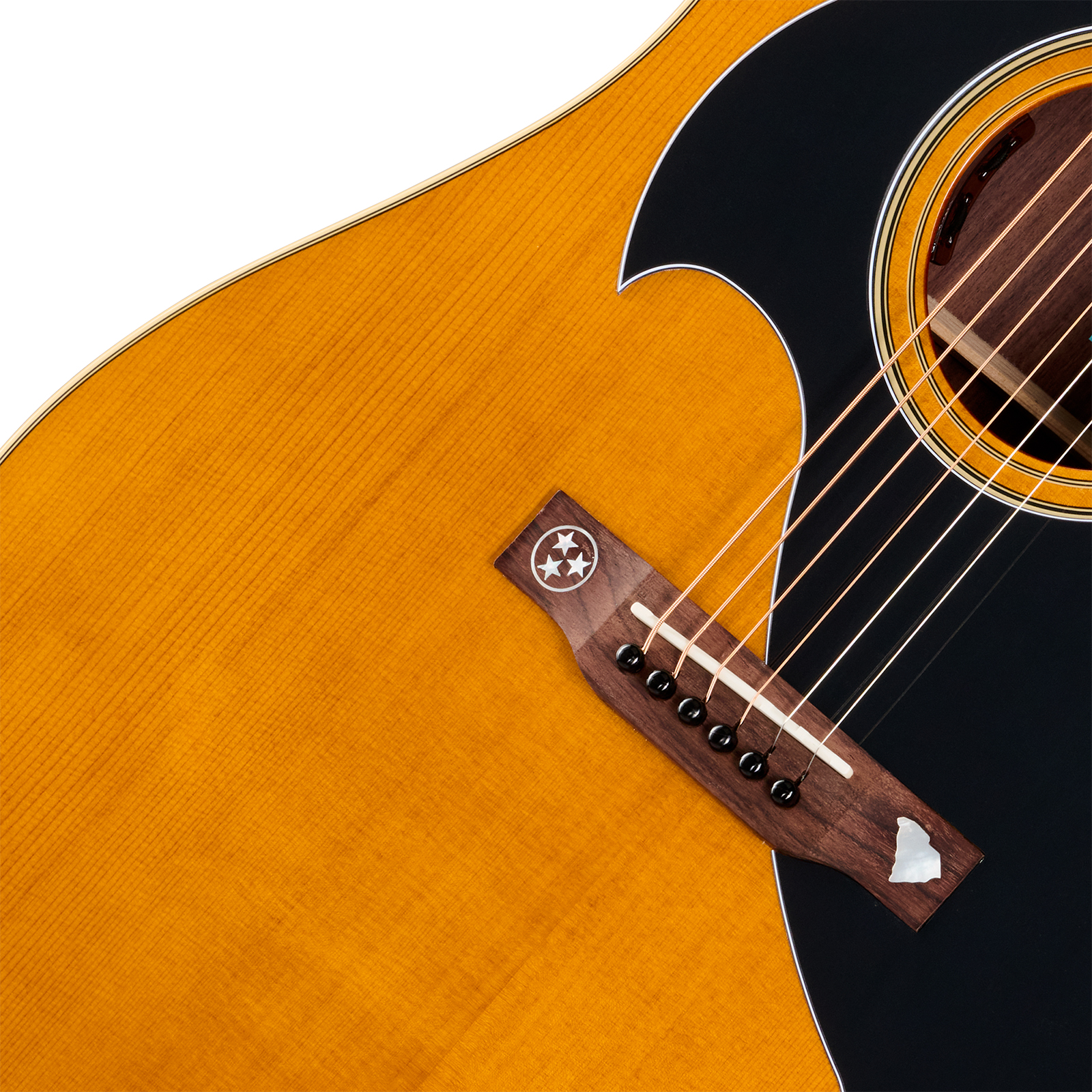 Epiphone Marcus King El Dorado Dreadnought Shsc Epicea Palissandre Rw - Antique Natural - Semi hollow elektriche gitaar - Variation 2