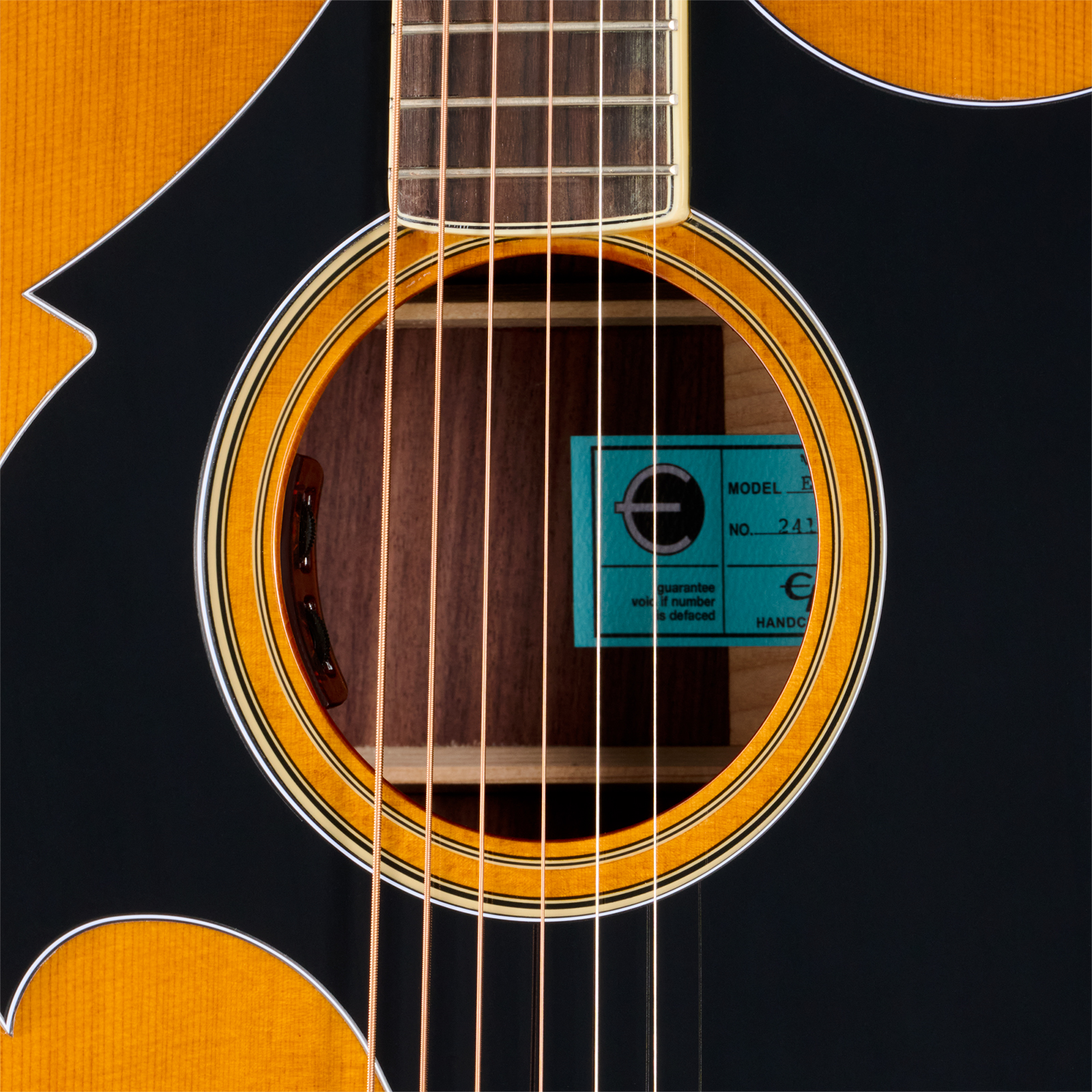 Epiphone Marcus King El Dorado Dreadnought Shsc Epicea Palissandre Rw - Antique Natural - Semi hollow elektriche gitaar - Variation 4