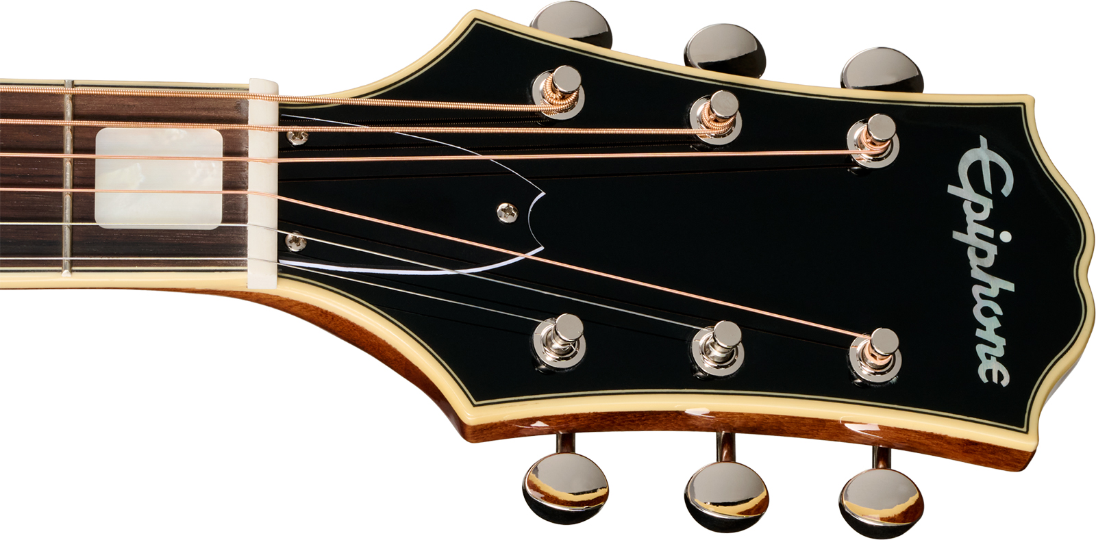 Epiphone Marcus King El Dorado Dreadnought Shsc Epicea Palissandre Rw - Antique Natural - Semi hollow elektriche gitaar - Variation 5