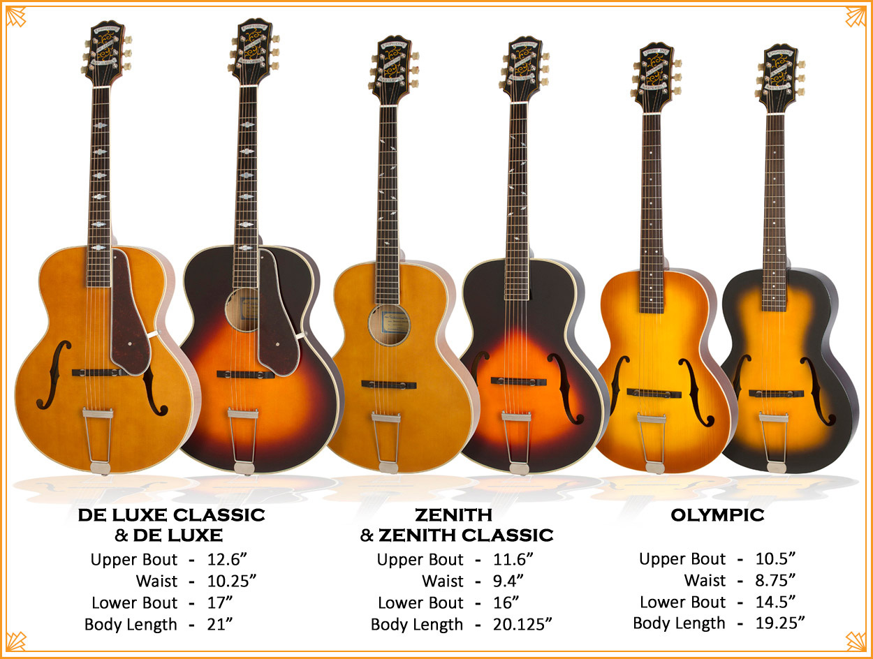 Epiphone Olympic Masterbilt Century Archtop Epicea Acajou 2016 - Vintage Burst - Elektro-akoestische gitaar - Variation 6