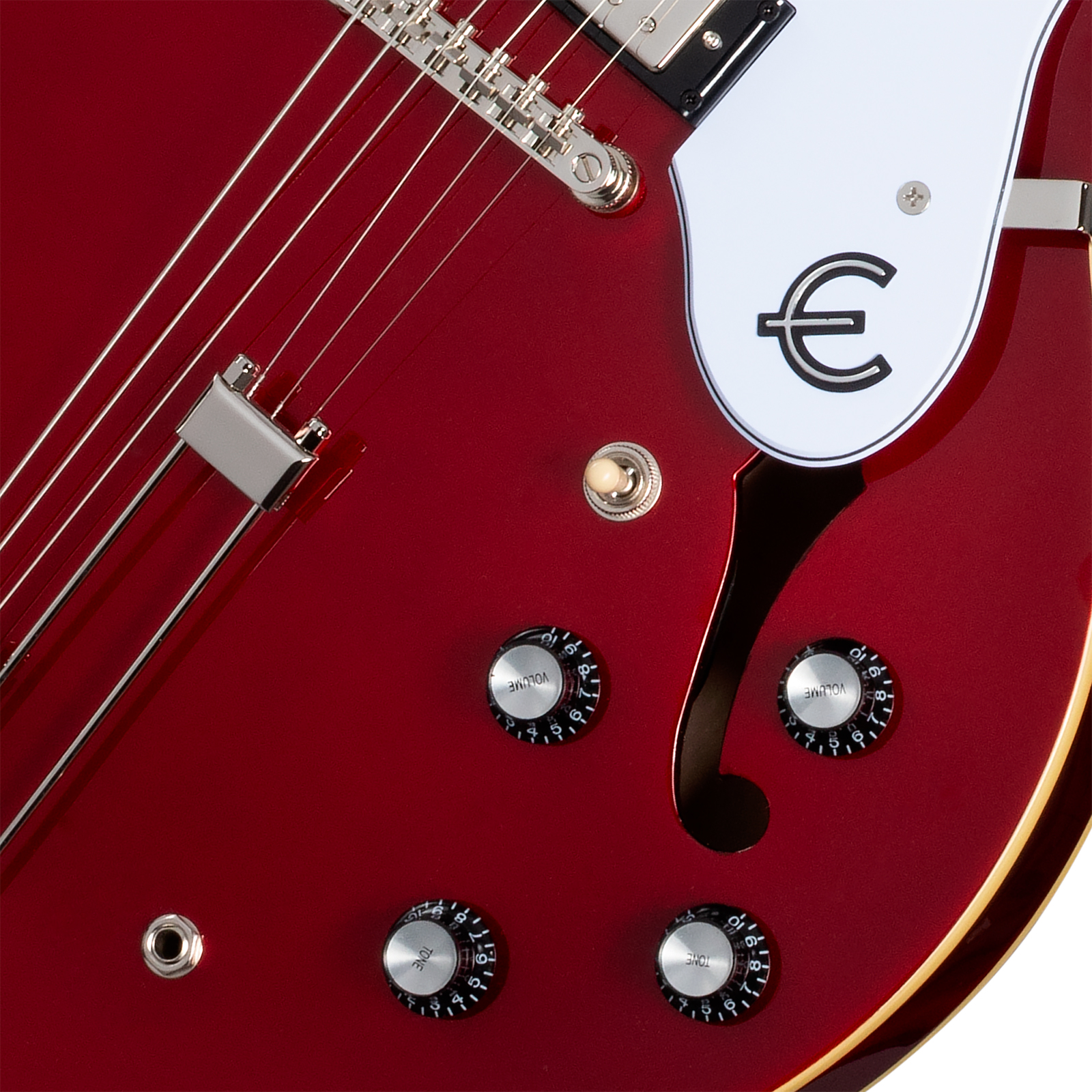 Epiphone Riviera Original Archtop 2mh Ht Rw - Sparkling Burgundy Top - Semi hollow elektriche gitaar - Variation 3