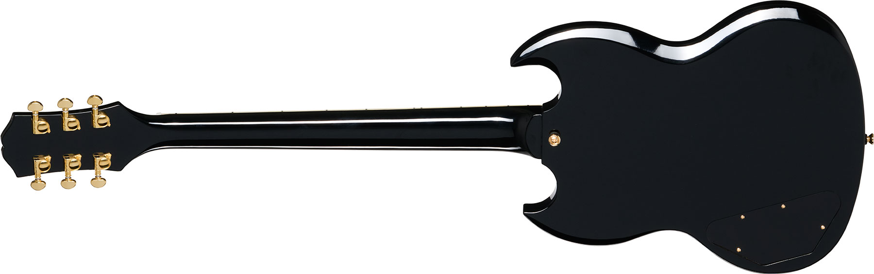 Epiphone Sg Custom Insp. By Gibson Modern 2h Ht Eb - Ebony - Guitarra eléctrica de doble corte. - Variation 1