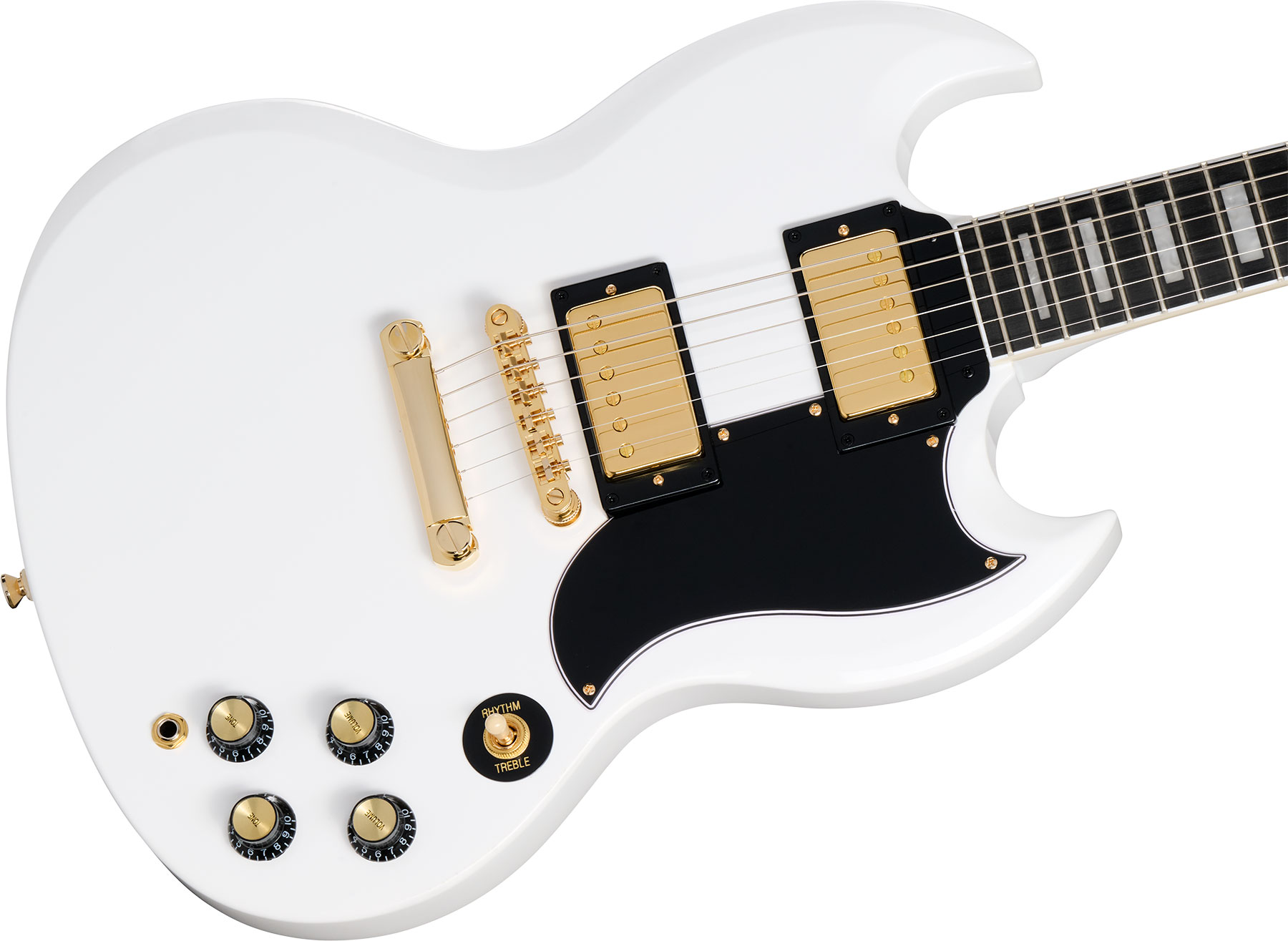 Epiphone Sg Custom Insp. By Gibson 2h Ht Eb - Alpine White - Guitarra eléctrica de doble corte. - Variation 3