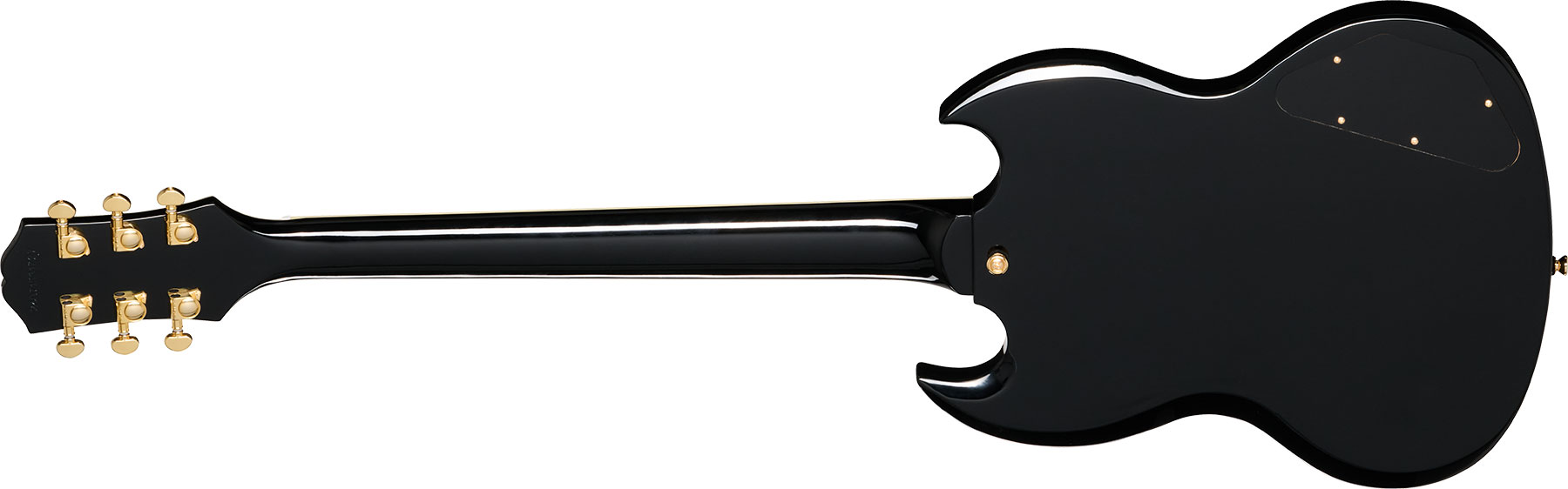 Epiphone Sg Custom Lh Insp. By Gibson Modern Gaucher 2h Ht Eb - Ebony - Guitarra eléctrica de doble corte. - Variation 1