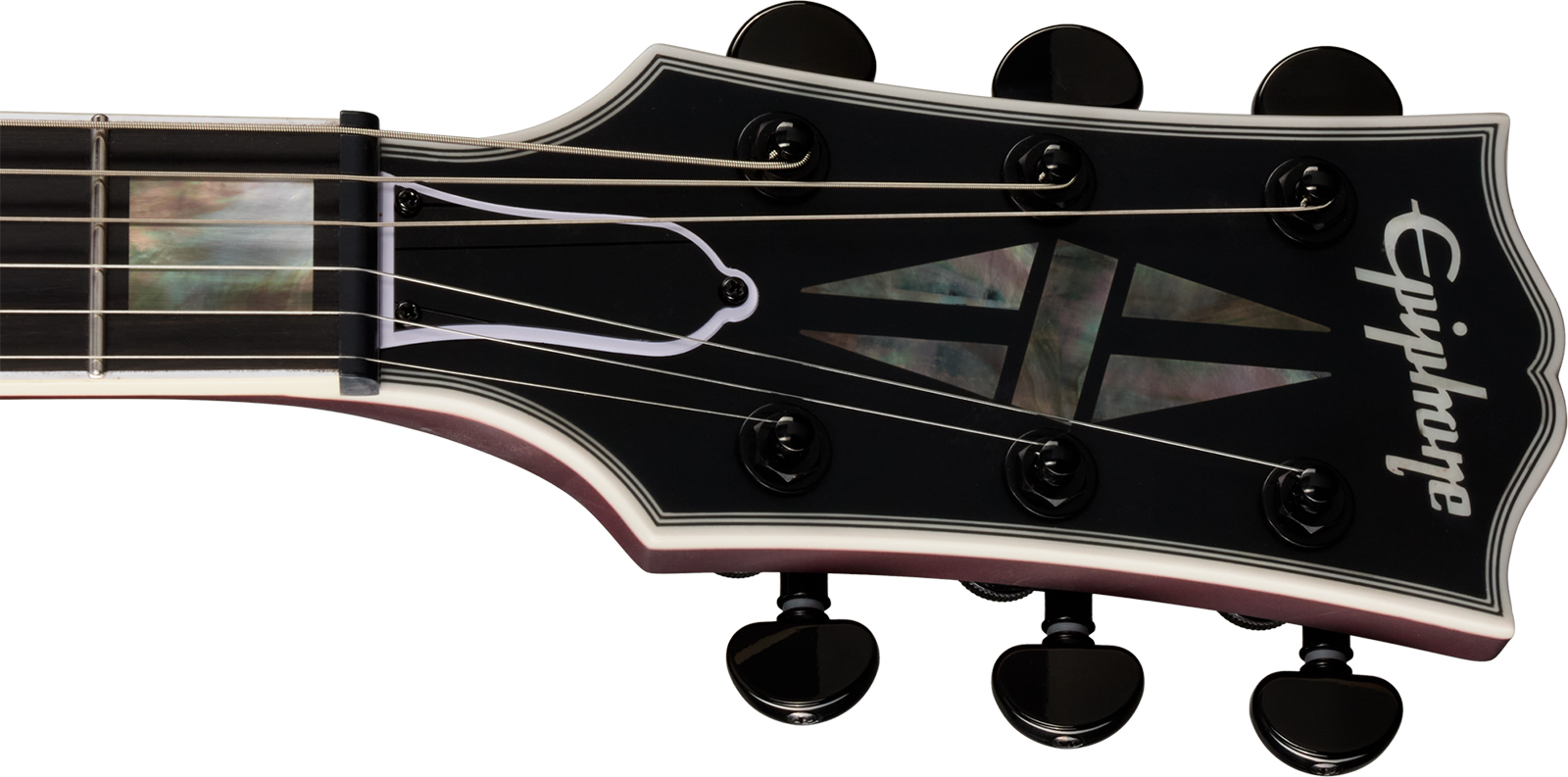 Epiphone Sg Prophecy Modern 2h Fishman Fluence Ht Eb - Crimson Fog Satin - Double cut gitaar - Variation 4