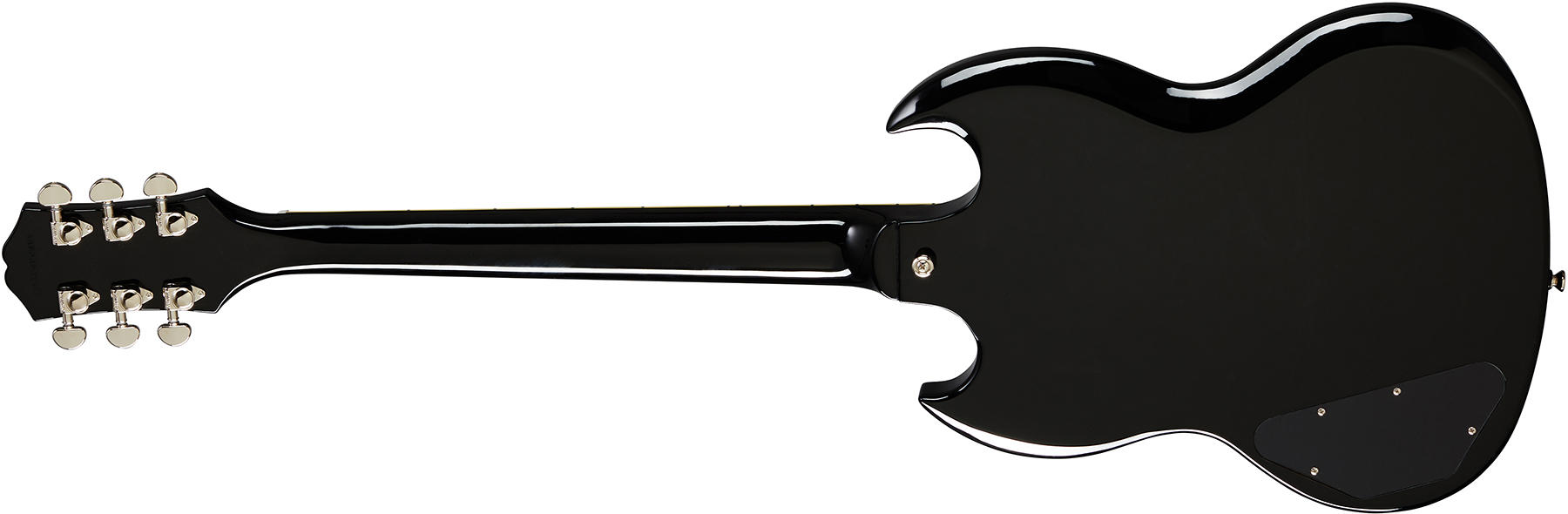 Epiphone Sg Standard Gaucher 2h Ht Lau - Ebony - Linkshandige elektrische gitaar - Variation 1