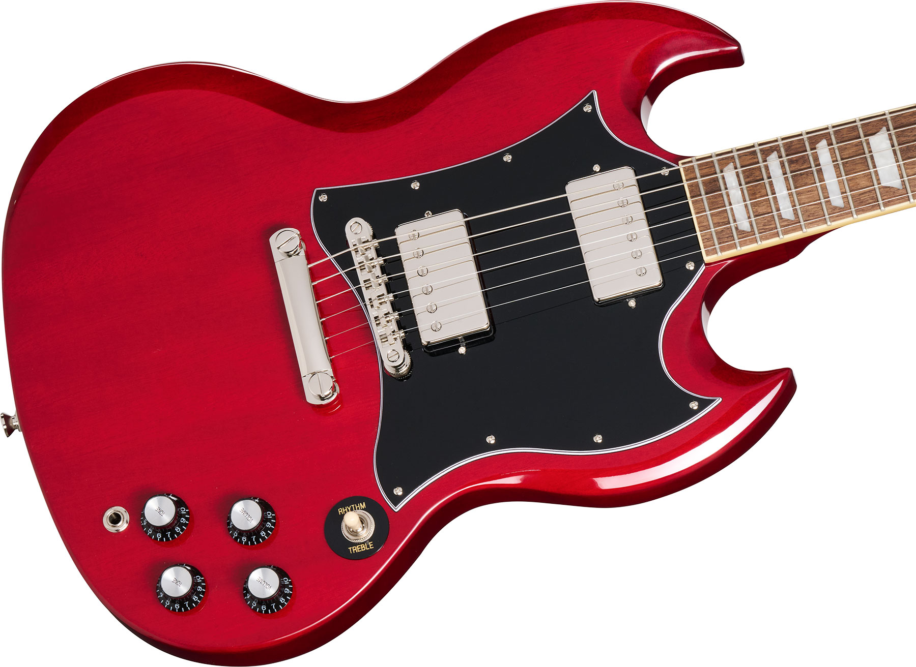 Epiphone Sg Standard Insp. By Gibson 2h Ht Lau - Cherry - Guitarra eléctrica de doble corte. - Variation 3