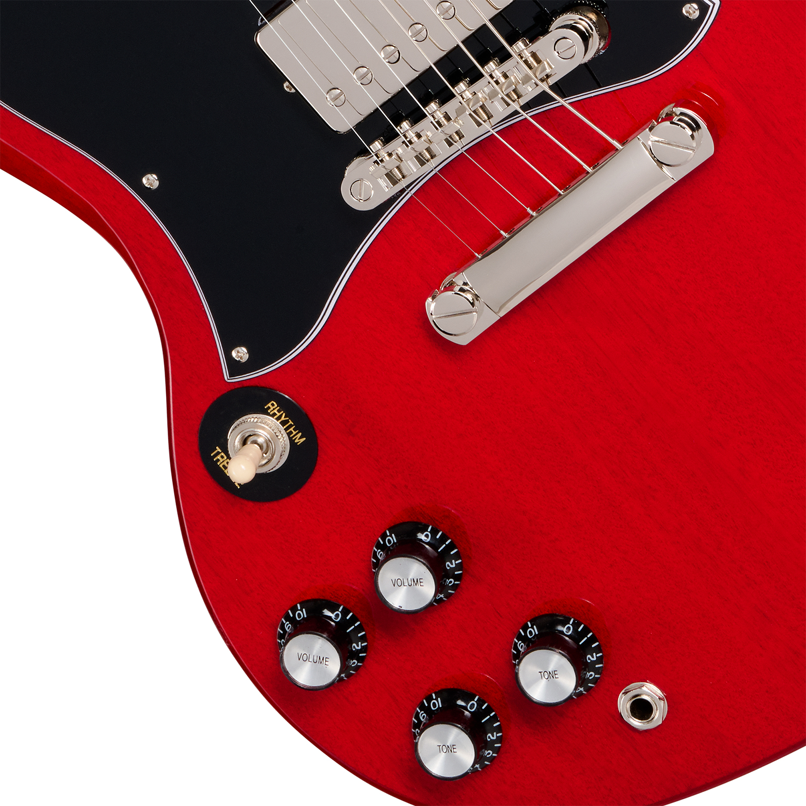 Epiphone Sg Standard Lh Ibg Gaucher 2h Ht Rw - Cherry - Double cut gitaar - Variation 3