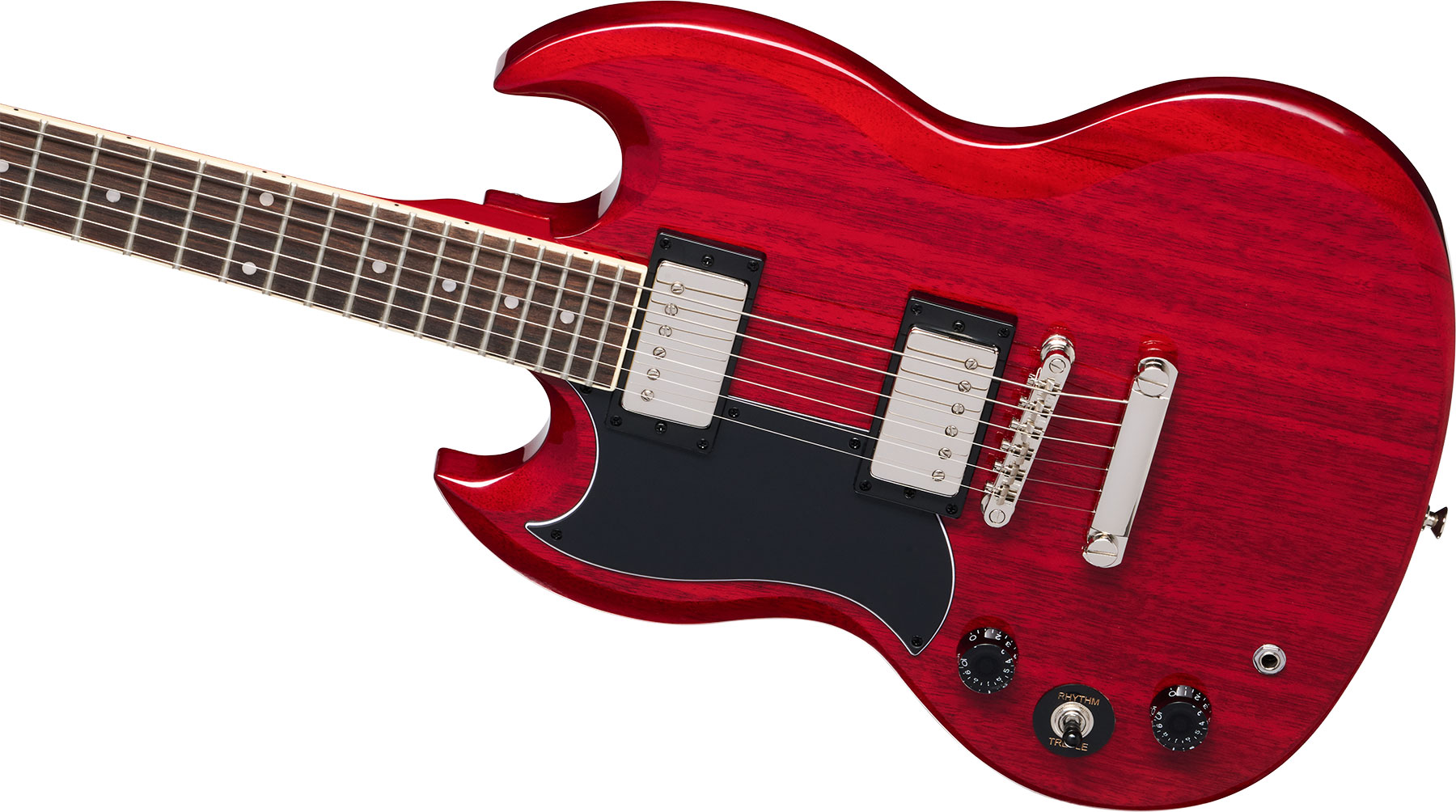 Epiphone Sg Tribute Lh Inspired By / Modern Gaucher 2h Ht Lau - Cherry - Guitarra eléctrica de doble corte. - Variation 3