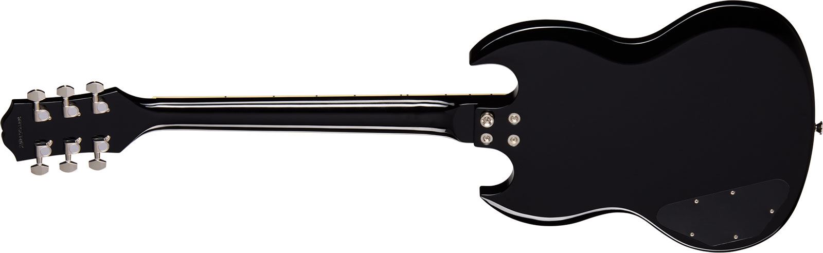 Epiphone Sg Tribute Plus Ibg 2h Ht Lau - Ebony Burst - Double cut gitaar - Variation 1