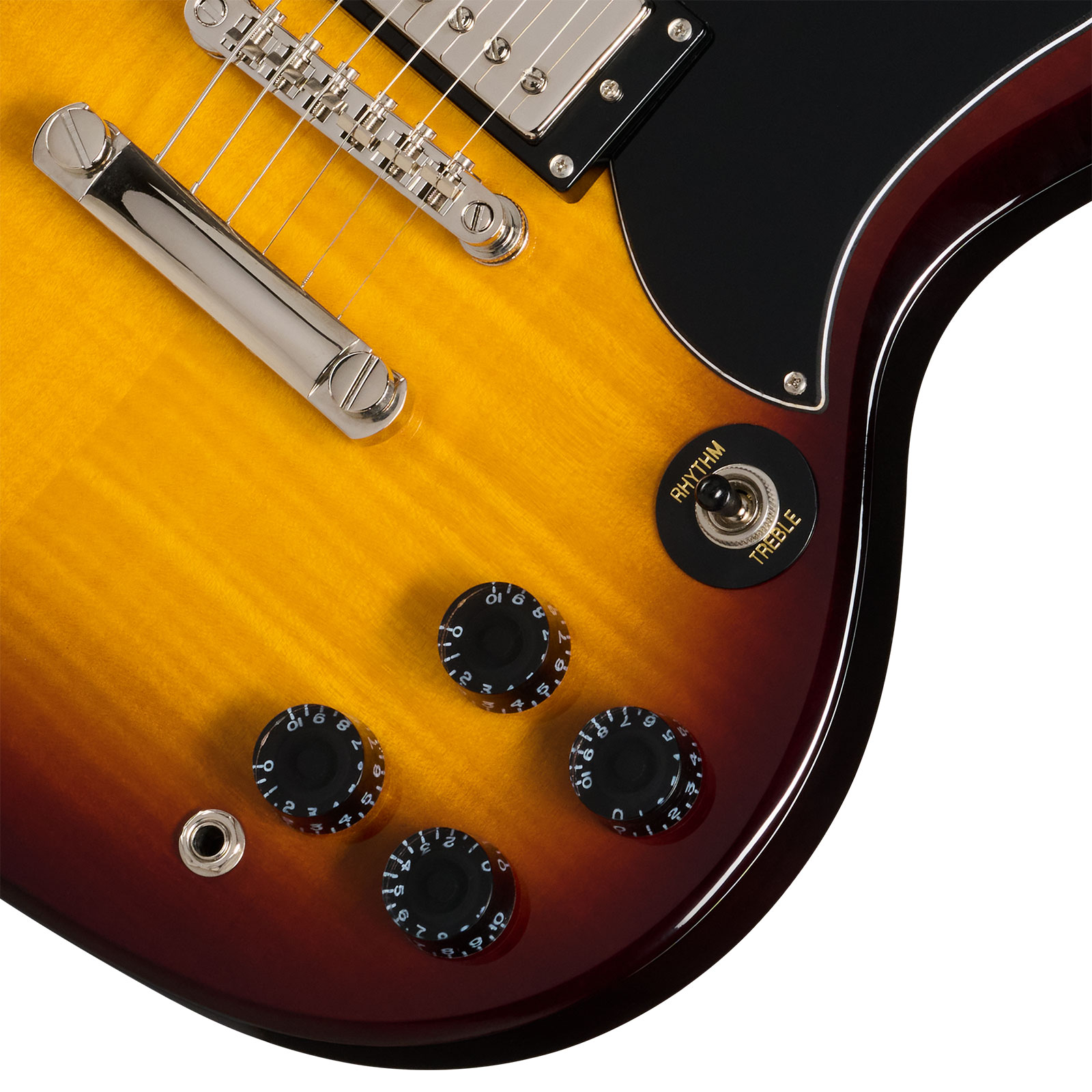 Epiphone Sg Tribute Plus Ibg 2h Ht Lau - Vintage Sunburst - Double cut gitaar - Variation 3