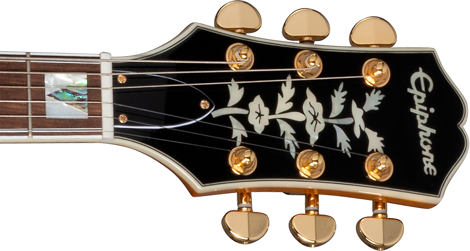 Epiphone Sheraton Lh Original Archtops Gaucher 2mh Ht Rw - Natural - Semi hollow elektriche gitaar - Variation 4