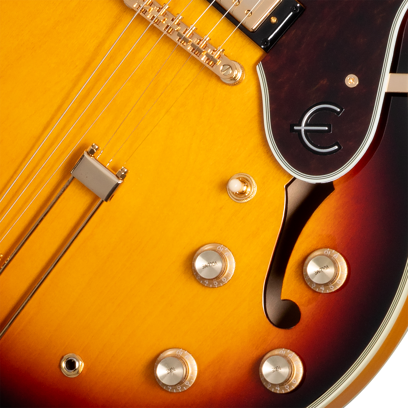 Epiphone Sheraton Original Archtop 2mh Ht Rw - Vintage Sunburst - Semi hollow elektriche gitaar - Variation 3