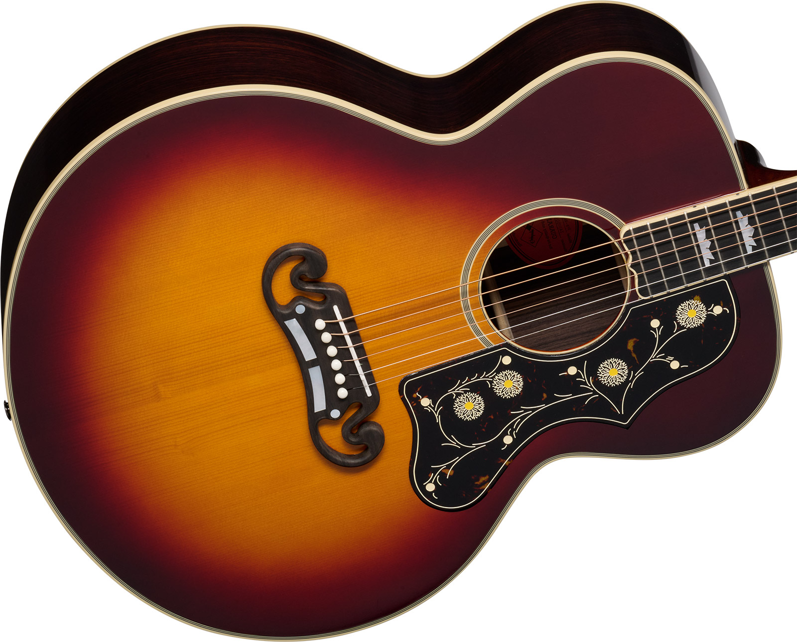 Epiphone Sj200 1957 Reissue Inspired By Gibson Jumbo Epicea Erable Rw - Antique Vintage Sunburst - Folk gitaar - Variation 2
