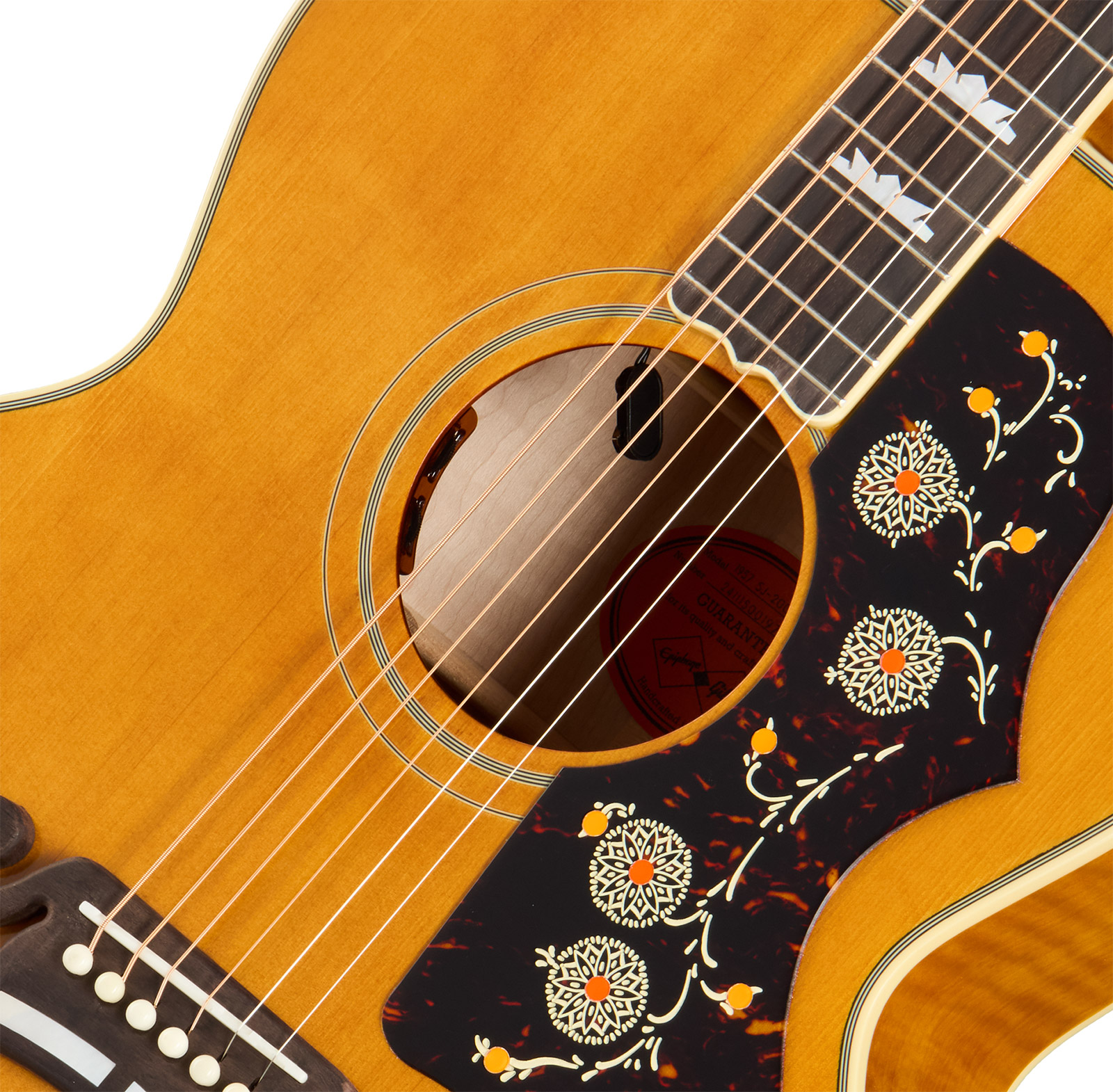 Epiphone Sj200 1957 Reissue Inspired By Gibson Jumbo Epicea Erable Rw - Antique Natural - Folk gitaar - Variation 3