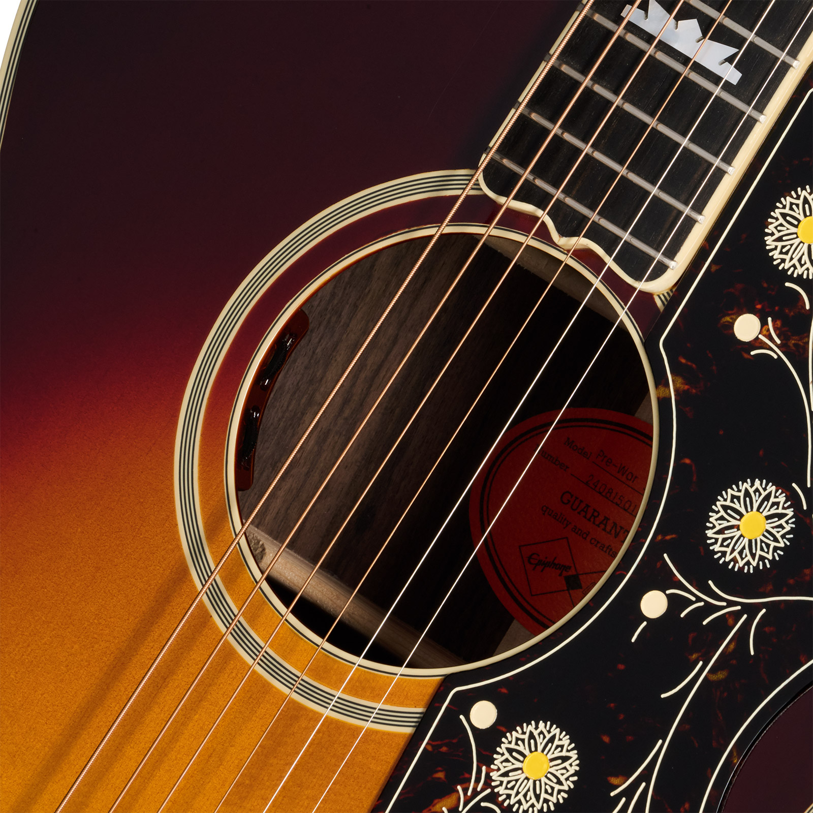 Epiphone Sj200 1957 Reissue Inspired By Gibson Jumbo Epicea Erable Rw - Antique Vintage Sunburst - Folk gitaar - Variation 3