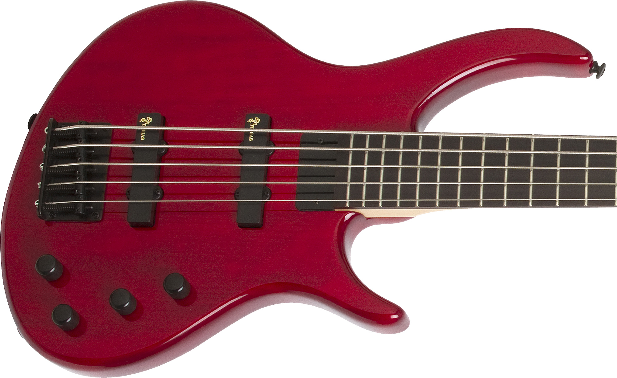Epiphone Toby Deluxe V Bass Bh - Trans Red - Solid body elektrische bas - Variation 1