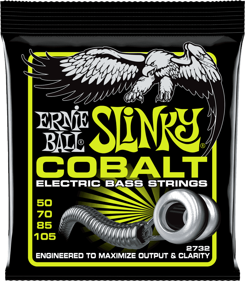 Ernie Ball Jeu De 4 Cordes Bass (4) 2732 Slinky Cobalt 50-105 - Elektrische bassnaren - Main picture