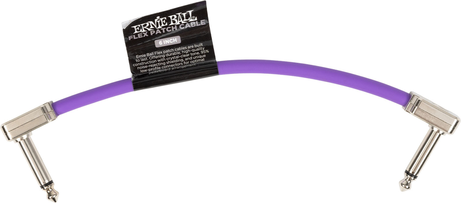 Ernie Ball CÂble De Patch Flex 15cm - Violet - Patch - Main picture