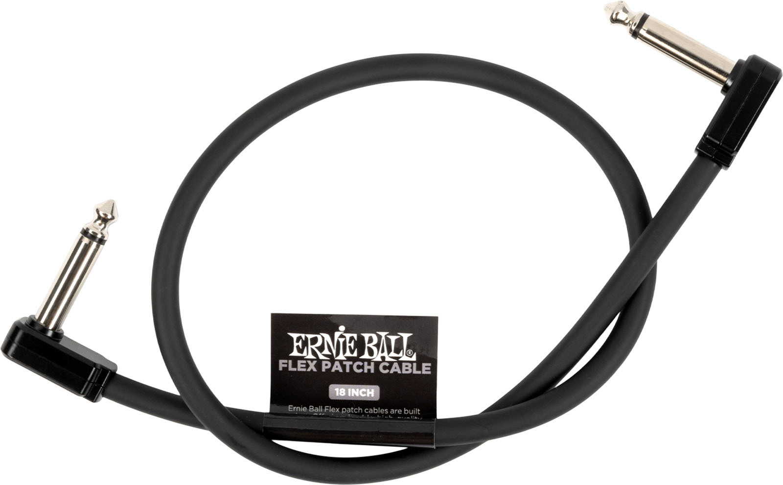 Ernie Ball CÂble De Patch Flex 45cm - Noir - Patch - Main picture