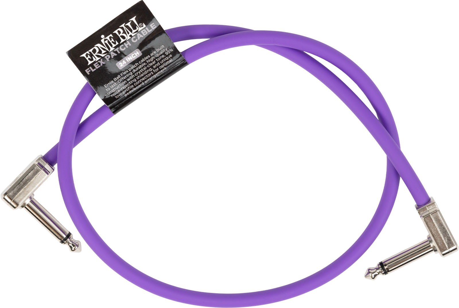 Ernie Ball CÂble De Patch Flex 60cm - Violet - Patch - Main picture