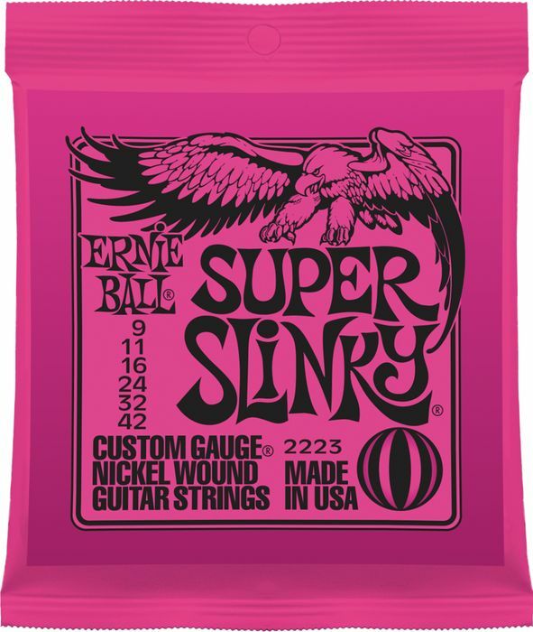 Ernie Ball Jeu De 6 Cordes Electric (6) 2223 Super Slinky 09-42 - Elektrische gitaarsnaren - Main picture
