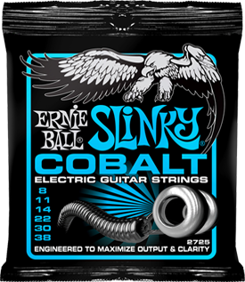 Ernie Ball Jeu De 6 Cordes Electric (6) 2725 Cobalt Extra Slinky 8-38 - Elektrische gitaarsnaren - Main picture