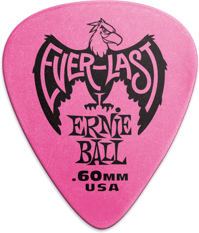 Ernie Ball Everlast 0.60mm Rose (sachet De 12) - Plectrum - Main picture