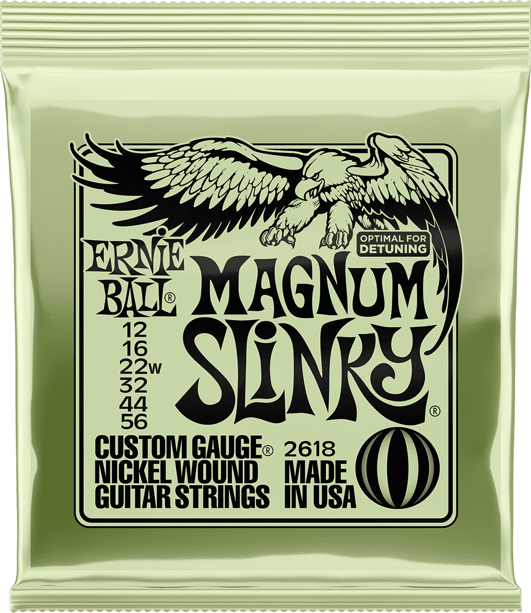 Ernie Ball Magnum Slinky 12-16-22w-32-44-56 - Elektrische gitaarsnaren - Main picture