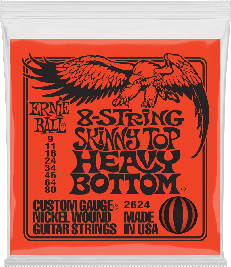 Ernie Ball P02624 Sthb Slinky Nickel Wound Electric Guitar Strings 8c 9-80 - Elektrische gitaarsnaren - Main picture