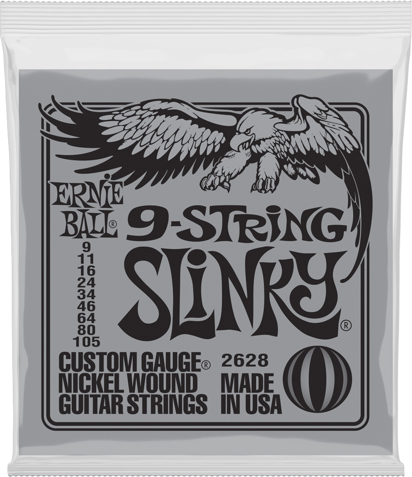 Ernie Ball P02628 Slinky Nickel Wound Electric Guitar 9c 9-105 - Elektrische gitaarsnaren - Main picture