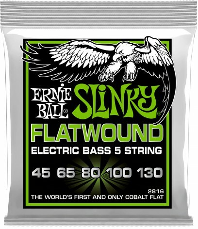 Ernie Ball P02816 5-string Regular Slinky 5-string Flatwound Electric Bass 45-130 - Elektrische bassnaren - Main picture