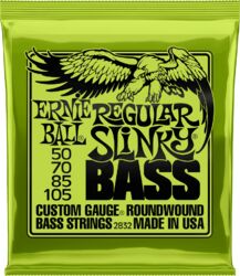 Elektrische bassnaren Ernie ball Bass (4) 2832 Regular Slinky 50-105 - Set van 4 snaren