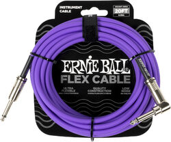 Flex instrument cable jack/jack angled 6m purple