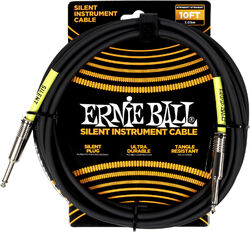 Kabel Ernie ball Classic Silent jack/jack instrument cable 3m black