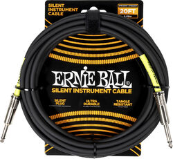 Kabel Ernie ball Classic Silent jack/jack instrument cable 6m black