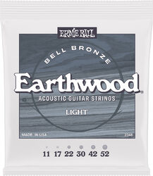 Elektrische gitaarsnaren Ernie ball Earthwood bell bronze light 11-52 - Snarenset