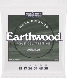 Elektrische gitaarsnaren Ernie ball Earthwood bell bronze medium 13-56 - Snarenset