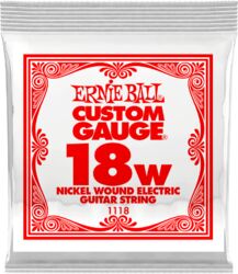 Elektrische gitaarsnaren Ernie ball Electric (1) 1118 Slinky Nickel Wound 18 - Snaar per stuk