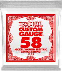 Elektrische gitaarsnaren Ernie ball Electric (1) 1158 Slinky Nickel Wound 58 - Snaar per stuk