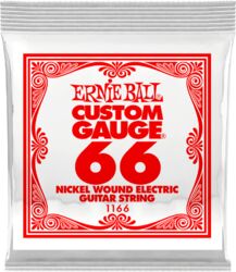 Elektrische gitaarsnaren Ernie ball Electric (1) 1166 Slinky Nickel Wound 66 - Snaar per stuk