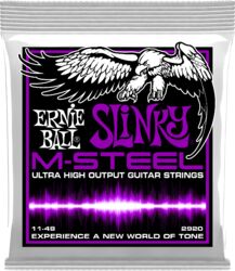 Elektrische gitaarsnaren Ernie ball Electric (6) 2920 Slinky M-Steel 11-48 - Snarenset
