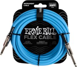 Kabel Ernie ball FLEX CABLE JACK 6M - BLEU