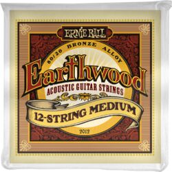 Westerngitaarsnaren  Ernie ball Folk (12) 2012 Earthwood Medium 11-52 - 12-snarige set