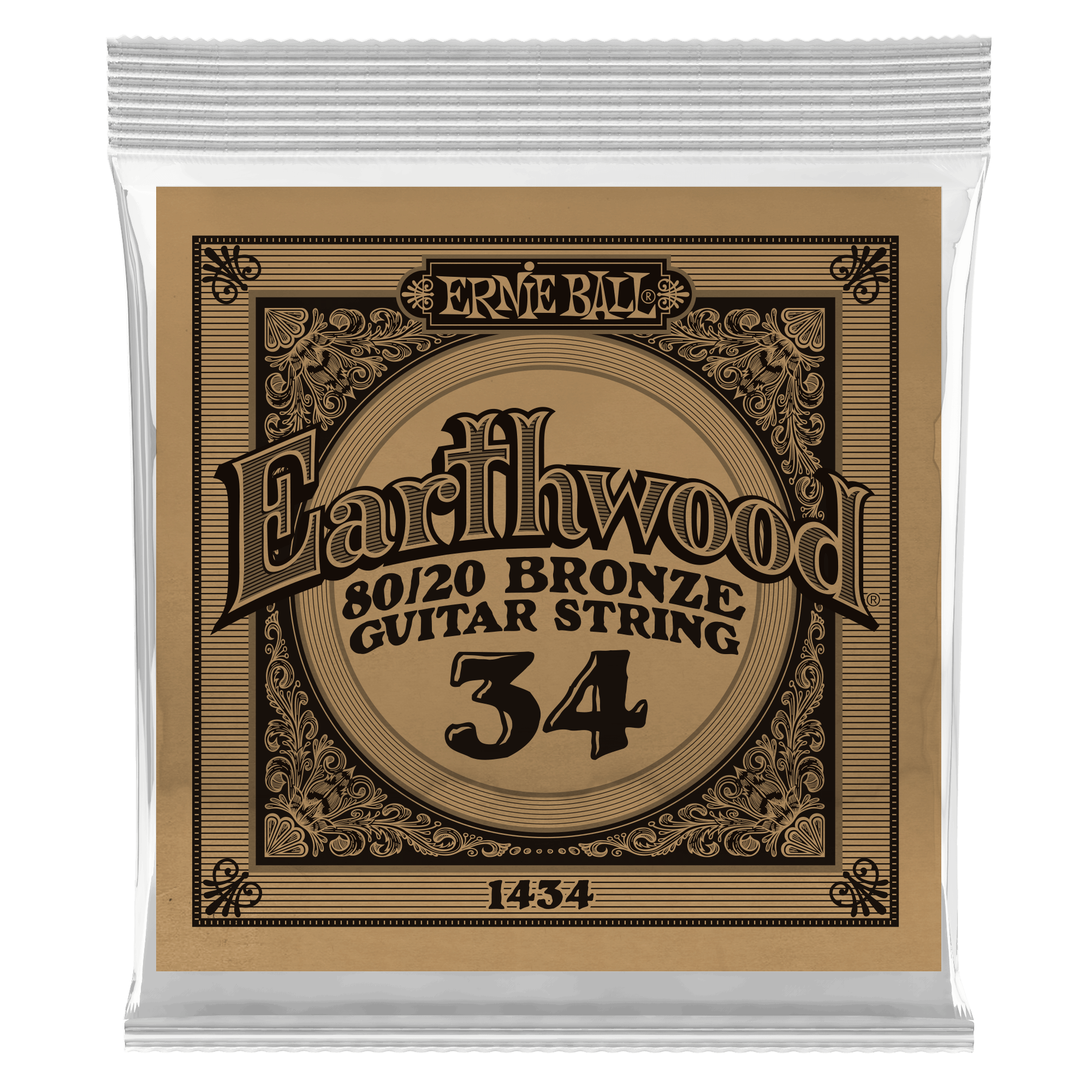 Ernie Ball Corde Au DÉtail Folk (1) Earthwood 80/20 Bronze 034 - Westerngitaarsnaren - Variation 1