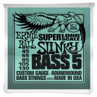 P02850 5-String Slinky Nickel Wound Super Long Scale Electric Bass Strings 45-130 - 5-snarige set